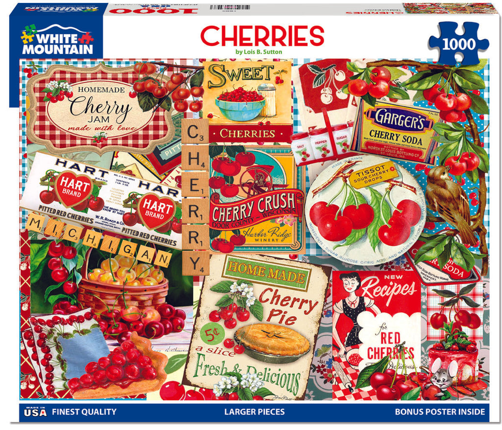 Cherries (1694pz) - 1000 Piece Jigsaw Puzzle