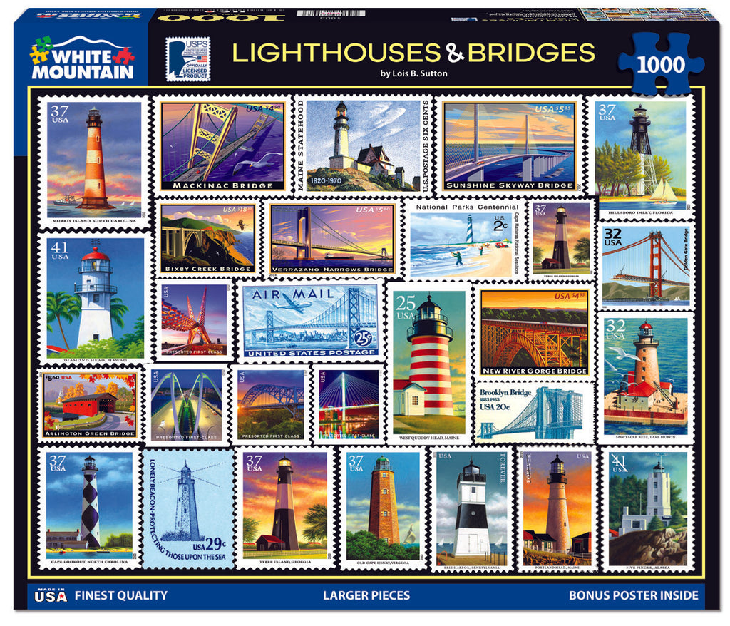 Lighthouses & Bridges (1892pz) - 1000 Piece Jigsaw Puzzles