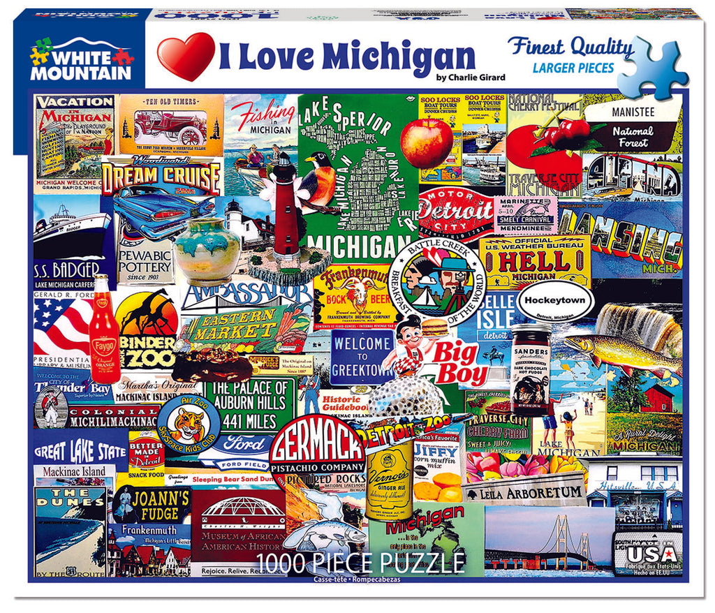 I Love Michigan (1221pz) - 1000 Pieces