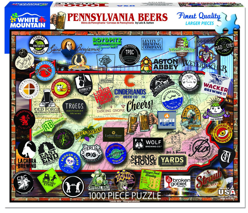 Pennsylvania Craft Beer (1395pz) - 1000 Piece Jigsaw Puzzle