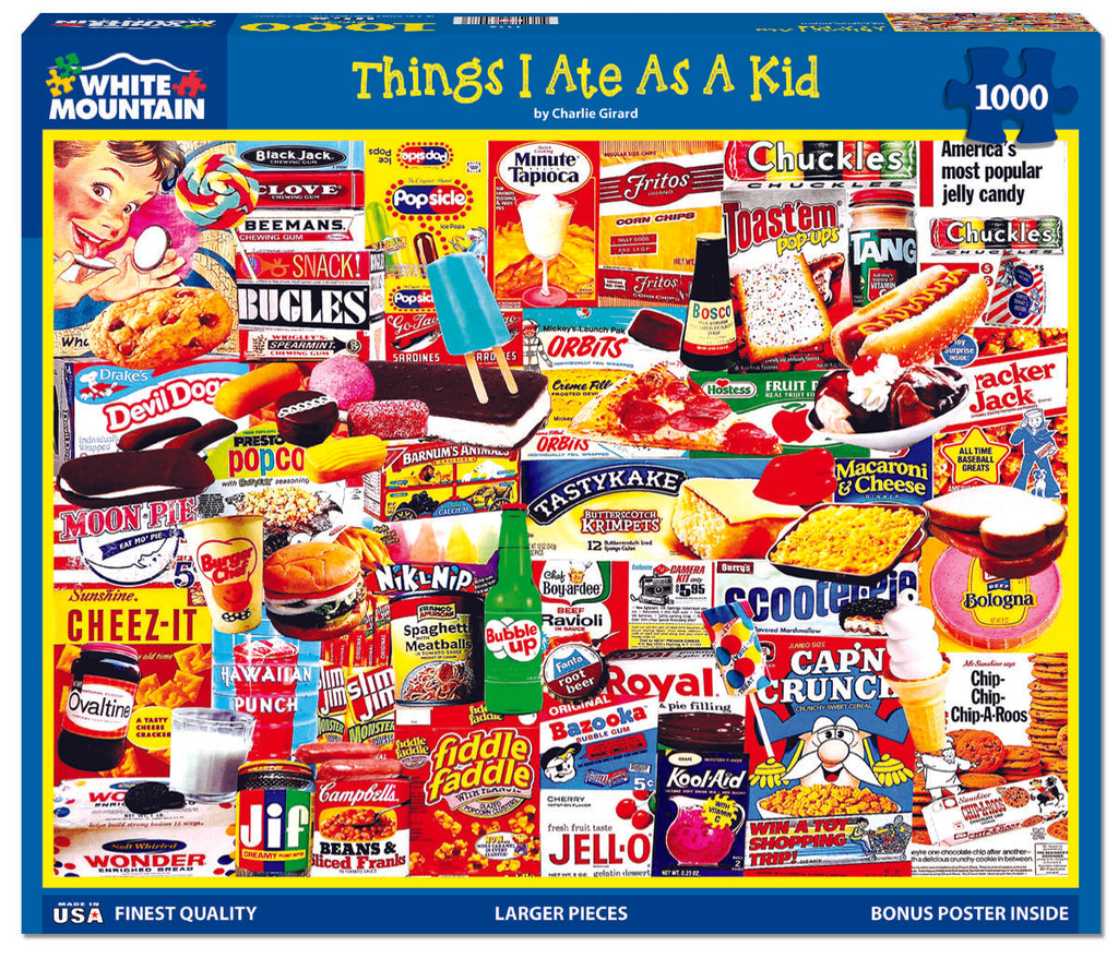 Things I Ate As A Kid (1110pz) - 1000 Piece Jigsaw Puzzle
