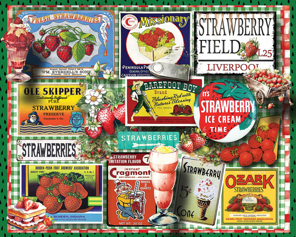 Strawberries (1878pz) - 1000 Piece Jigsaw Puzzle