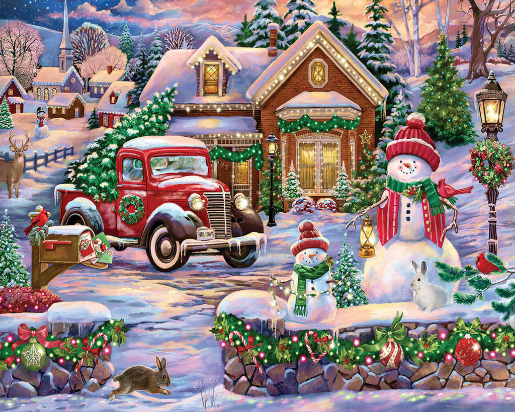 Bringing Home The Tree (1931pz) - 1000 Piece Jigsaw Puzzle