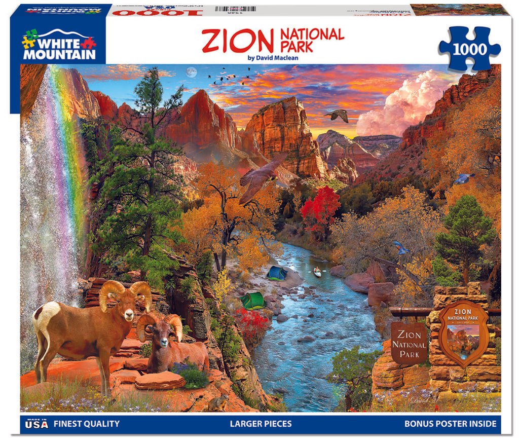 Zion National Park (1940pz) - 1000 Piece Jigsaw Puzzle