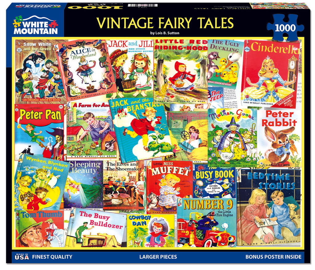 Vintage Fairy Tales (1953pz) - 1000 Piece Jigsaw Puzzle
