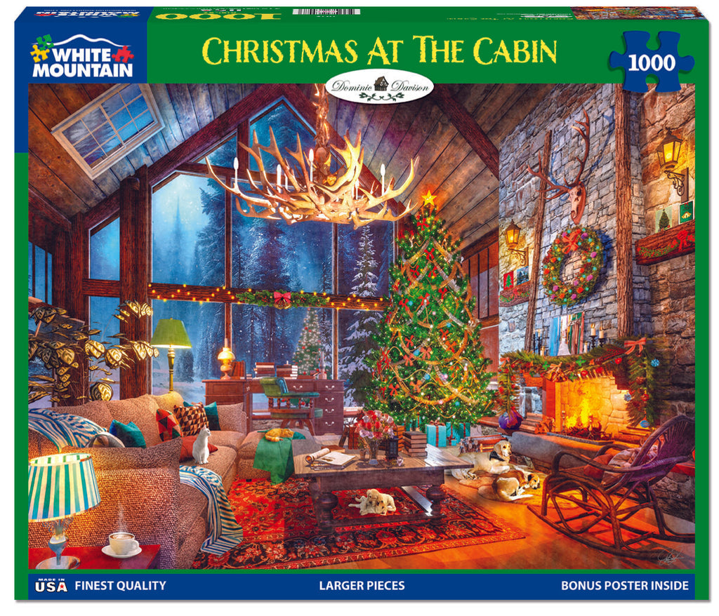 Christmas At The Cabin (1975pz) - 1000 Piece Jigsaw Puzzle