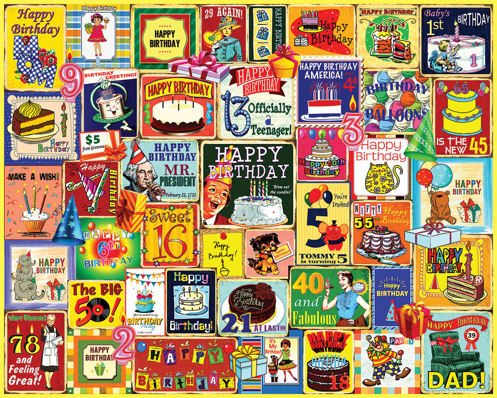 Happy Birthday (1988pz) - 1000 Piece Jigsaw Puzzle