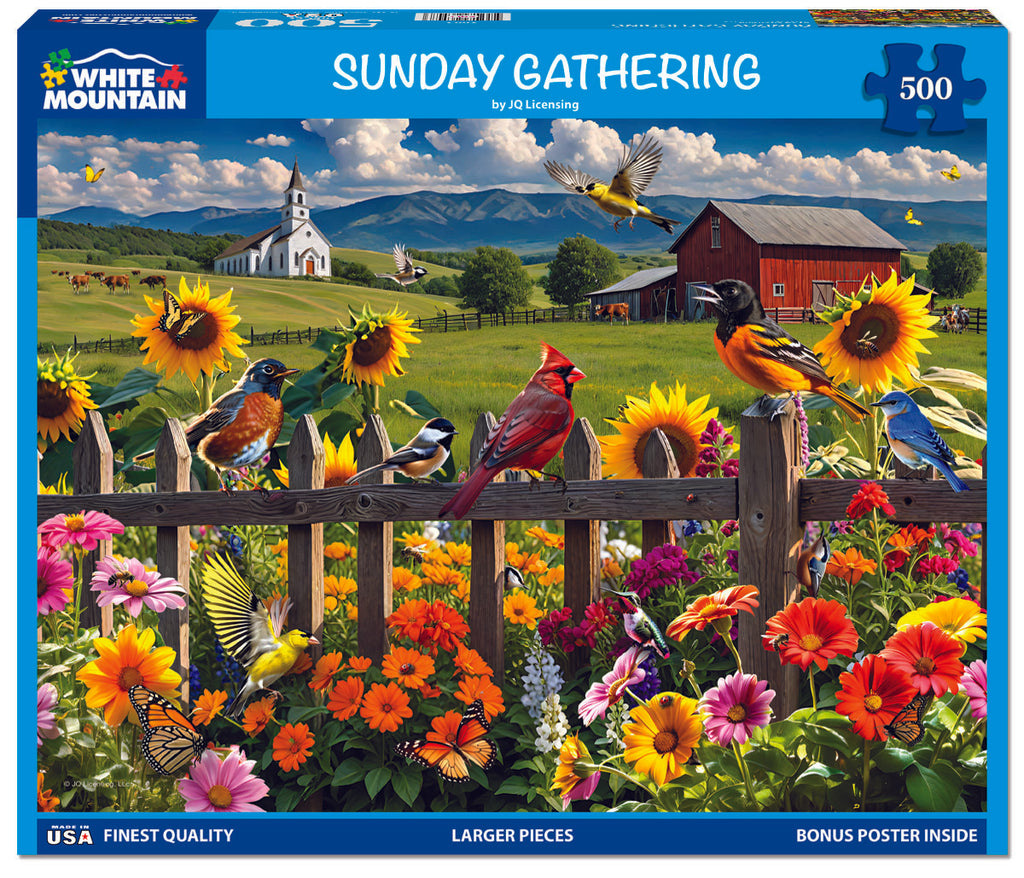 Sunday Gathering (2005pz) - 500 Piece Jigsaw Puzzle