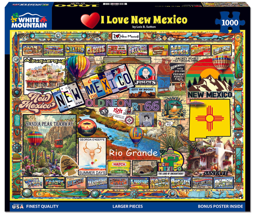 I Love New Mexico (2075pz) - 1000 Piece Jigsaw Puzzle