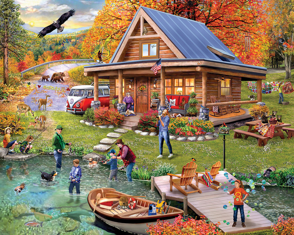 Cabin Vacation Seek & Find (2089pz) - 1000 Piece Jigsaw Puzzle