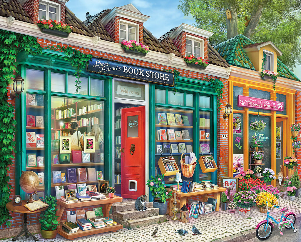 Best Friends Book Store (2131pz) - 500 Piece Jigsaw Puzzle