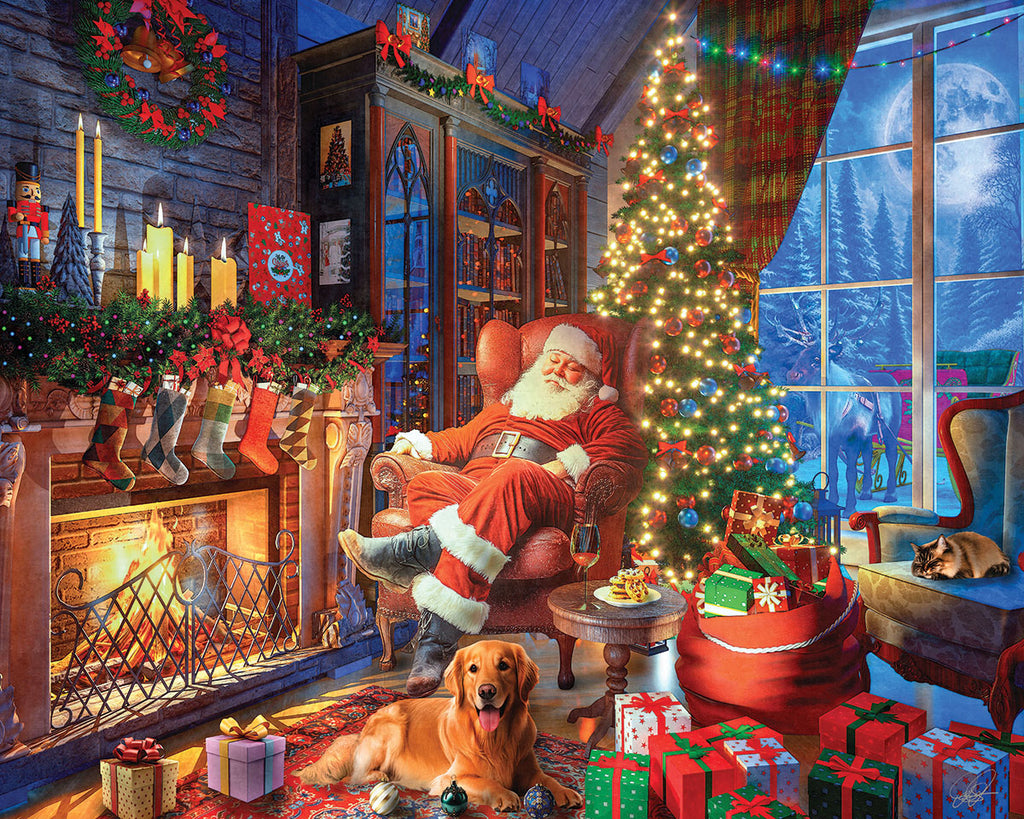 Sleepy Santa (2132pz) - 1000 Piece Jigsaw Puzzle