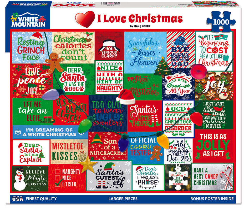 I Love Christmas (2153pz) - 1000 Piece Jigsaw Puzzle