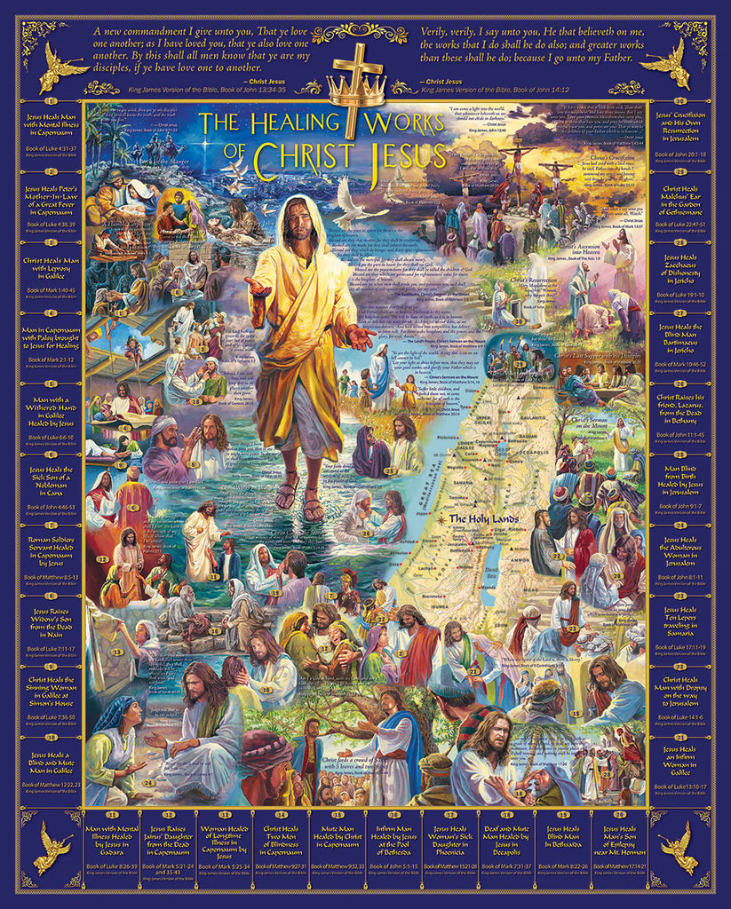 Healings of Jesus (1598pz) - 1000 Piece Jigsaw Puzzle